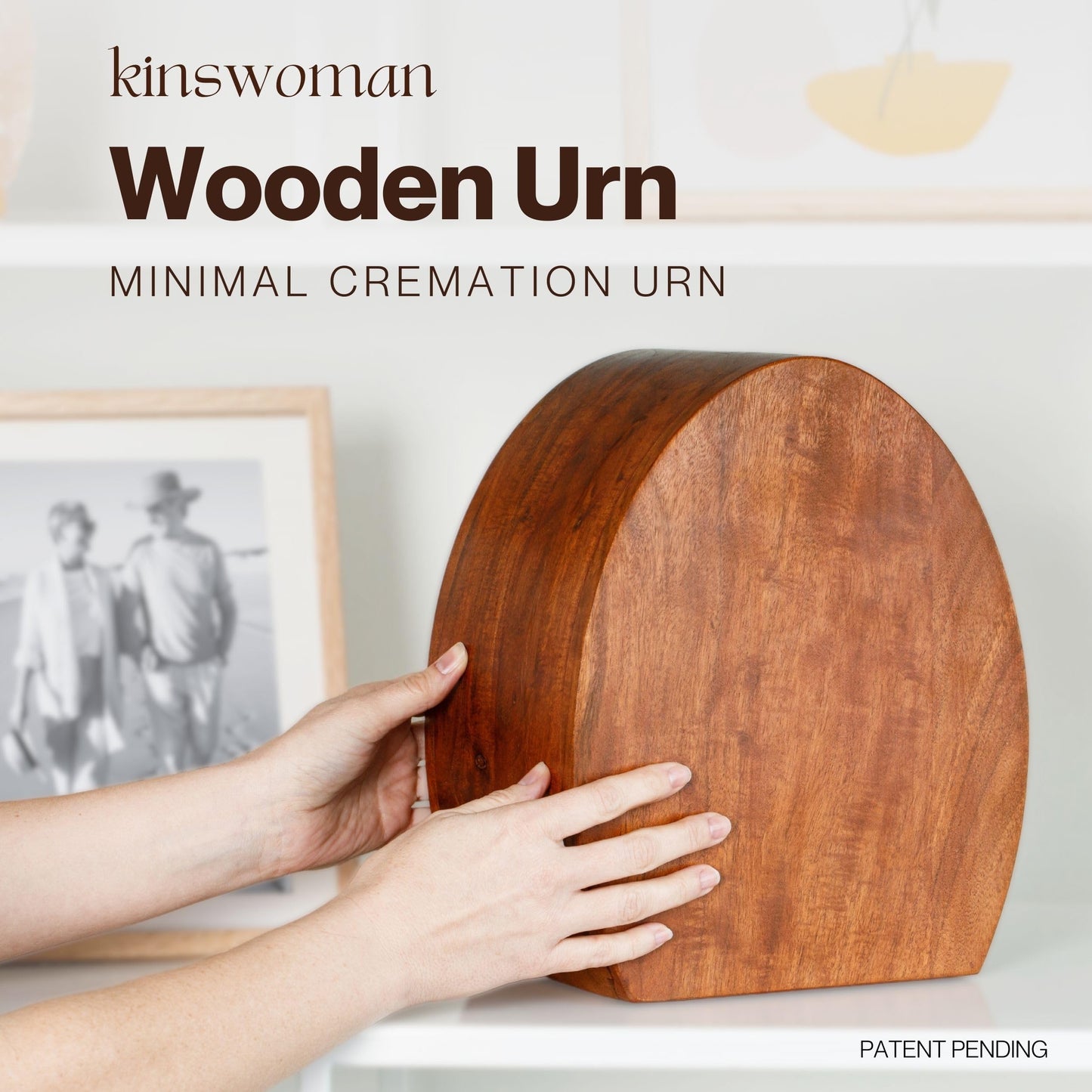 Personalized Cardinal Wooden Urn - 250 cu in - Custom Memorial Urn for Ashes Adult Male - Engravable Wood Urn Box for Human Cremains