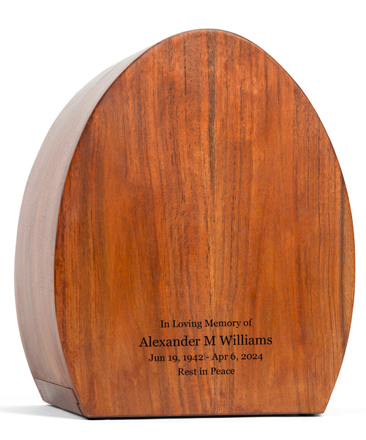 Personalized Wooden Cremation Urn